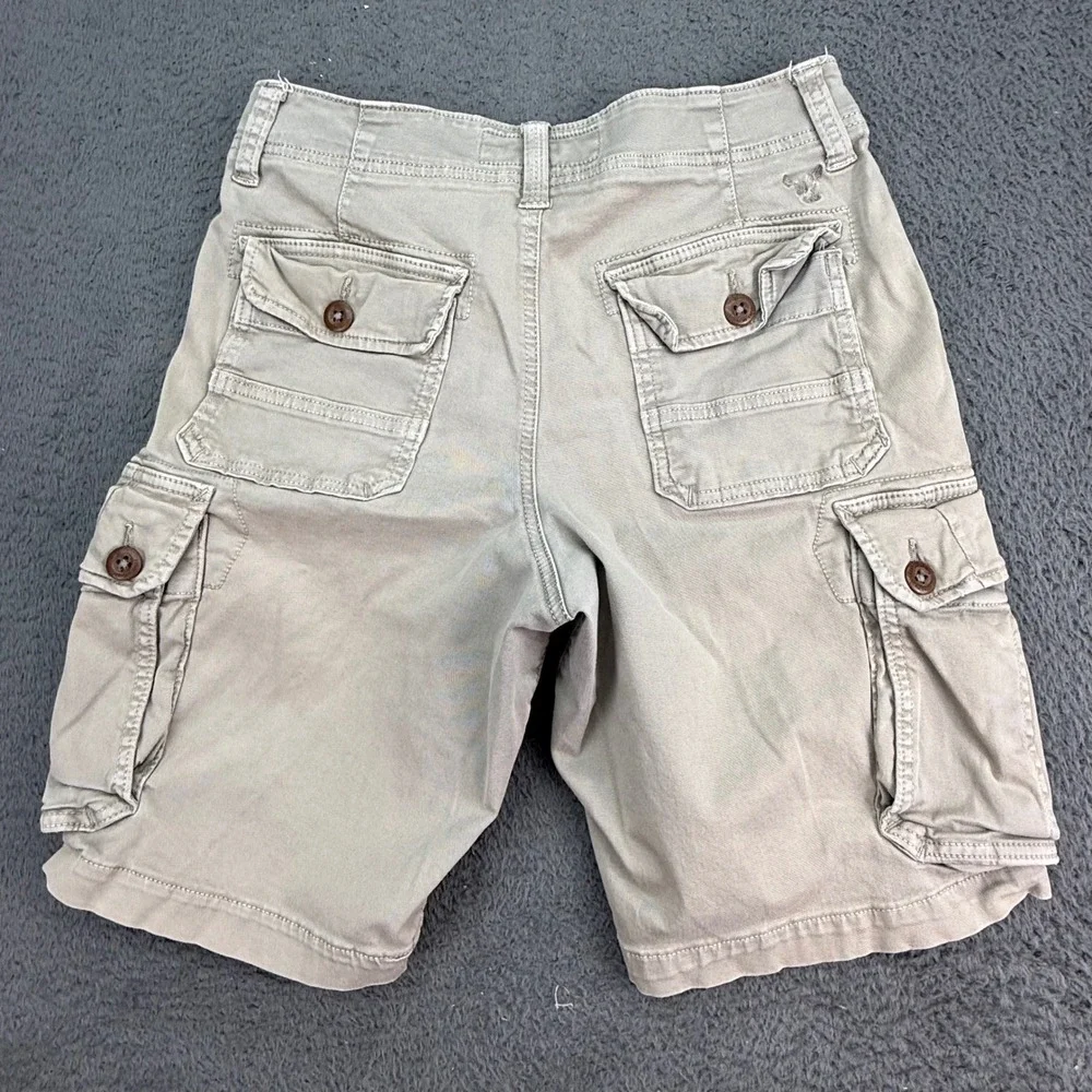 American Eagle Cargo Shorts Mens 28 Khaki Tan Extreme Flex Classic Utility 9in